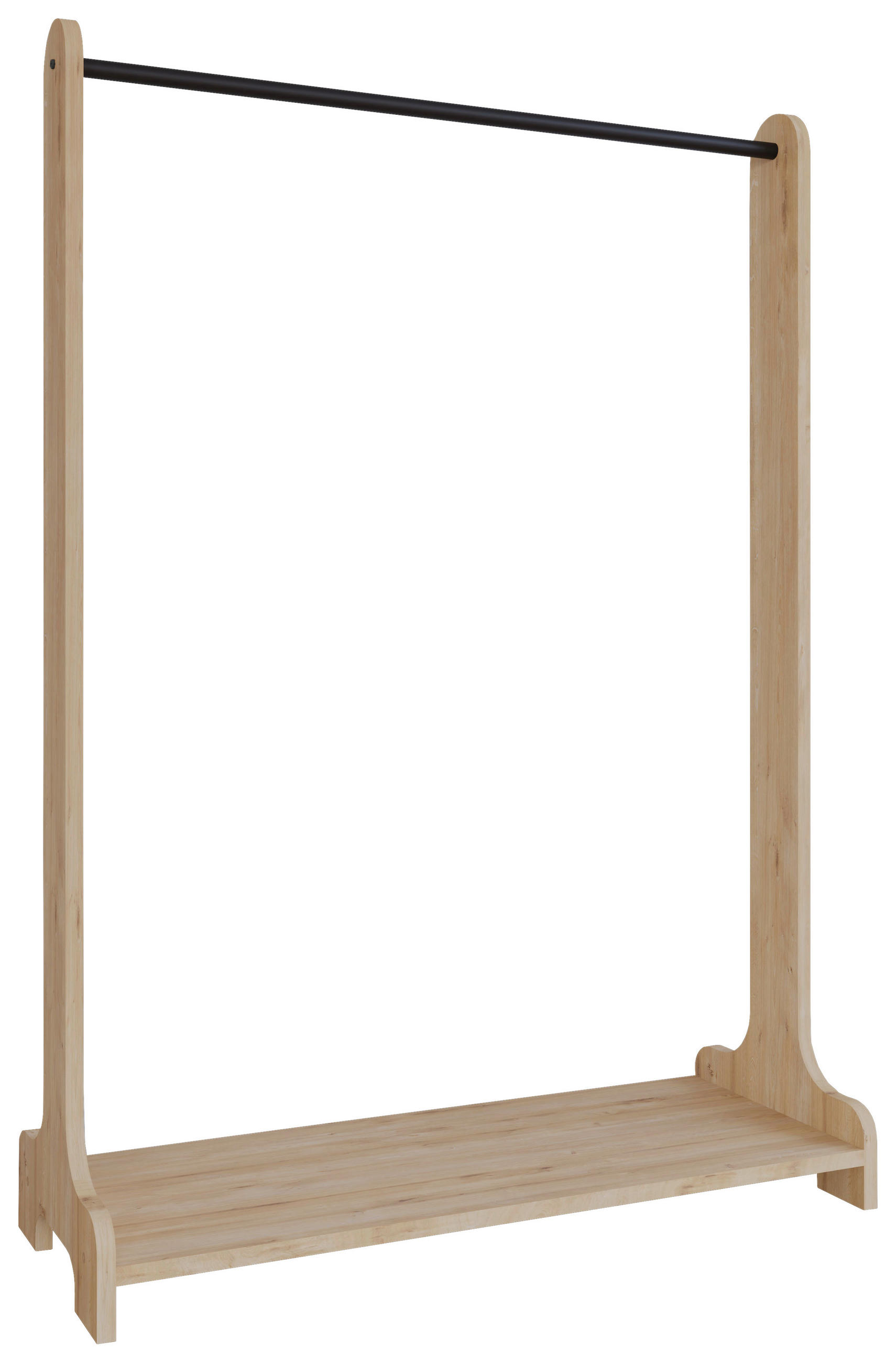 GARDEROBENSTÄNDER in Honigeiche 89/128/35 cm   - Honigeiche, Design, Holzwerkstoff/Metall (89/128/35cm) - MID.YOU