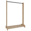 GARDEROBENSTÄNDER in Honigeiche 89/128/35 cm   - Honigeiche, Design, Holzwerkstoff/Metall (89/128/35cm) - MID.YOU