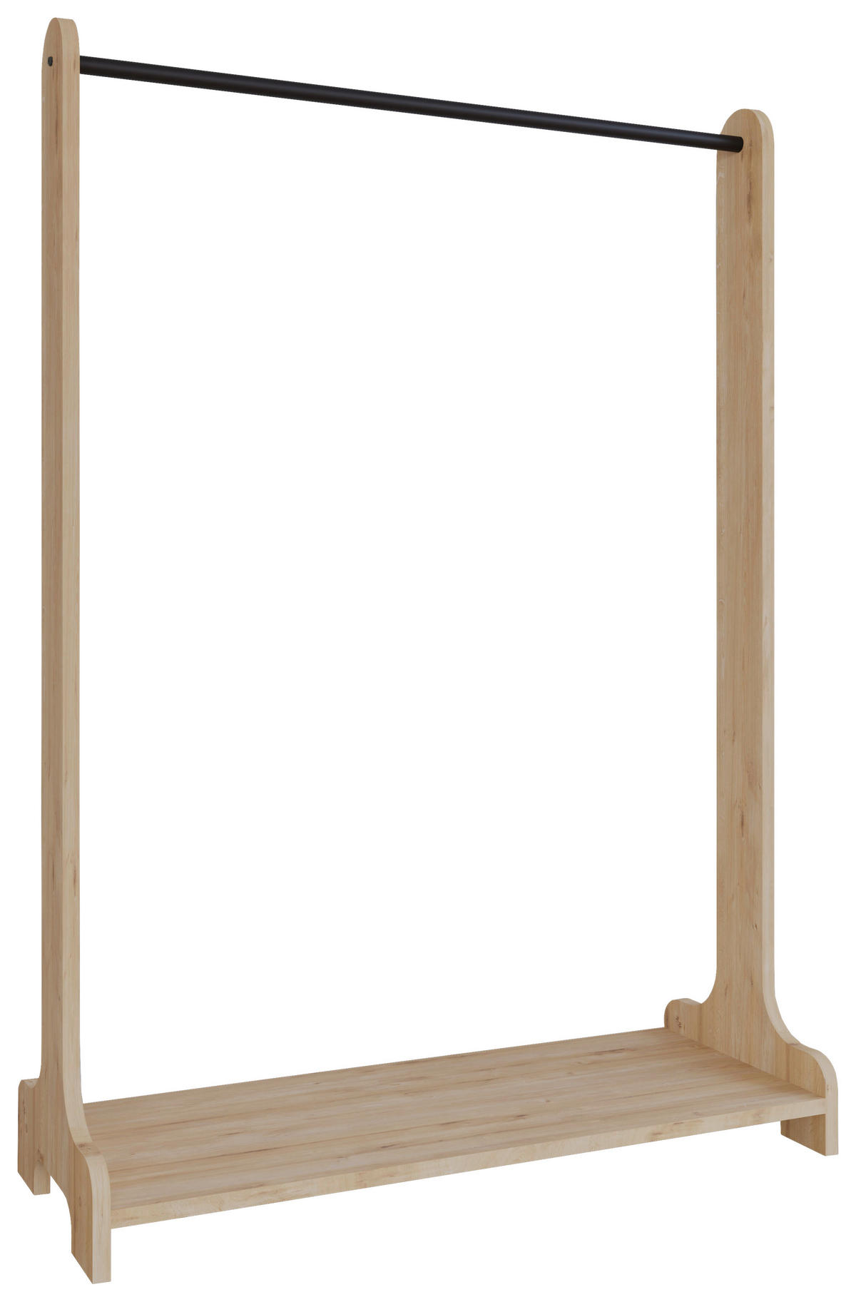 GARDEROBENSTÄNDER in Honigeiche 89/128/35 cm   - Honigeiche, Design, Holzwerkstoff/Metall (89/128/35cm) - MID.YOU