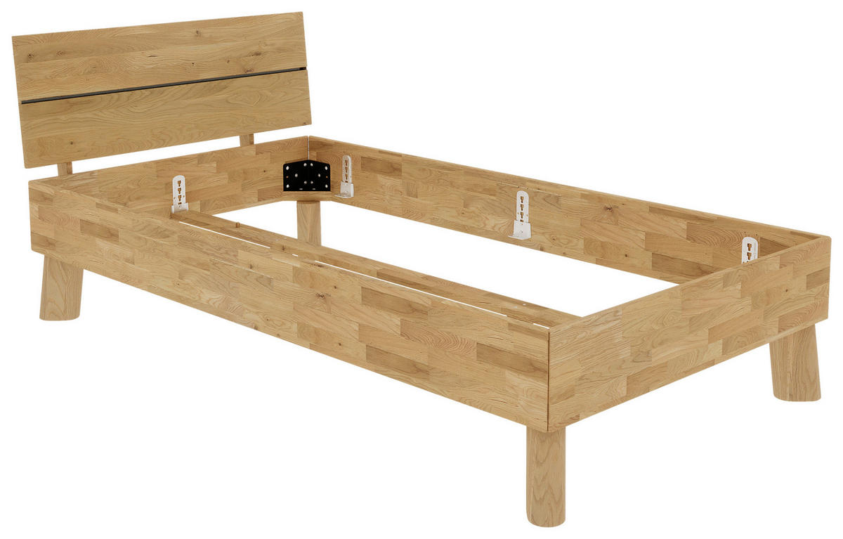 BETT 100/200 cm  in Naturfarben  - Naturfarben, MODERN, Holz (100/200cm) - MID.YOU
