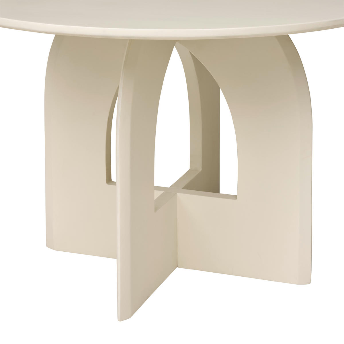 ESSTISCH 120/76/120 cm Echtholz  Holz rund Beige  - Beige, MODERN, Holz (120/76/120cm) - Livetastic