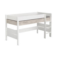 HOCHBETT 90/200 cm  - Weiss/Silbereichenfarben, Design, Holz/Holzwerkstoff (90/200cm) - Paidi