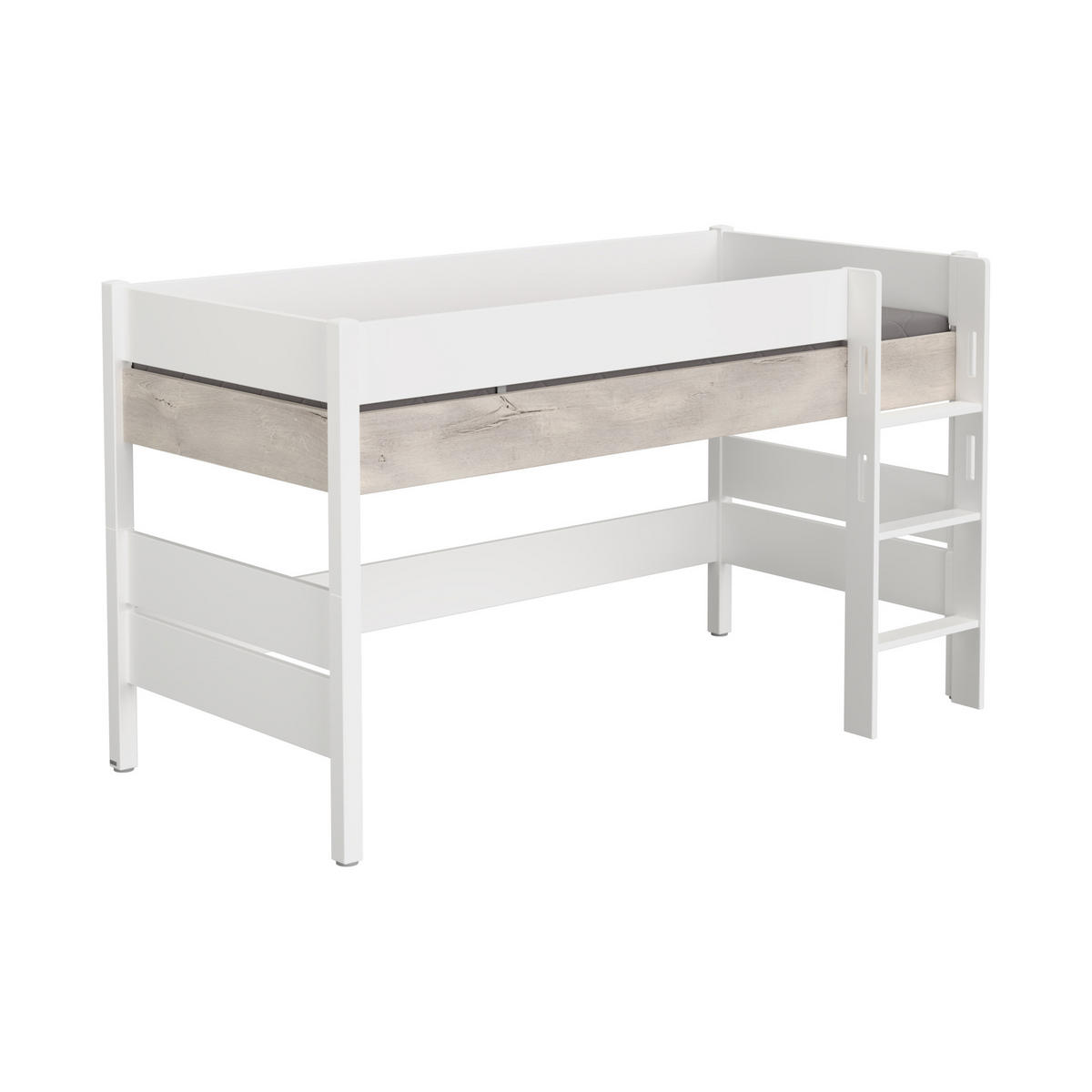 HOCHBETT 90/200 cm  - Weiss/Silbereichenfarben, Design, Holz/Holzwerkstoff (90/200cm) - Paidi