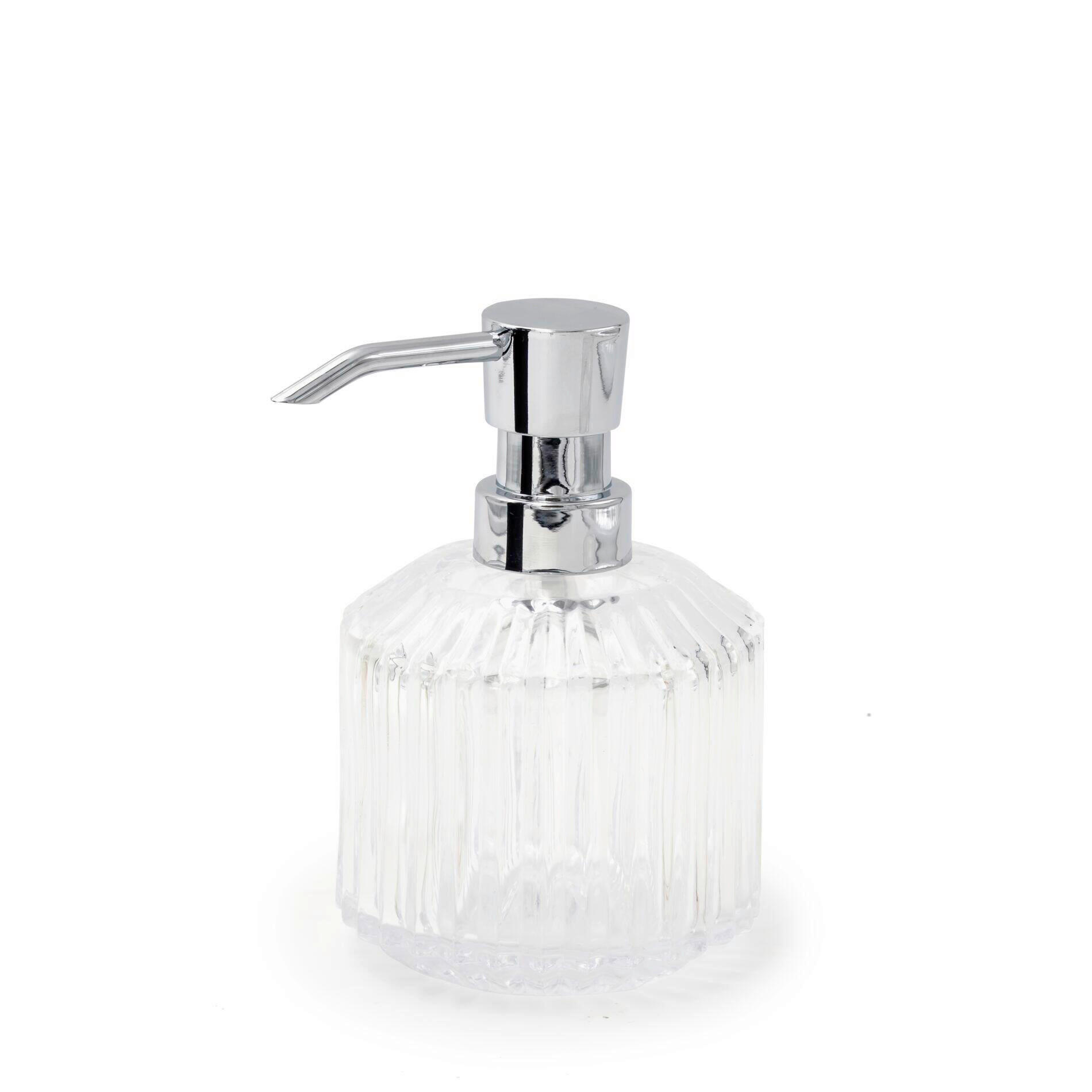 SEIFENSPENDER Kunststoff, Glas  - Transparent, Basics, Glas/Kunststoff (8,7/13,3/8,7cm) - Sadena