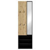 GARDEROBE  in 55/187,5/40,5 cm  - Schwarz/Eiche Artisan, Design, Holzwerkstoff (55/187,5/40,5cm) - MID.YOU