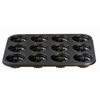 KALUP ZA MUFFINE Inspiration  - antracit, Basics, metal (38/26,5/3,5cm) - Kaiser