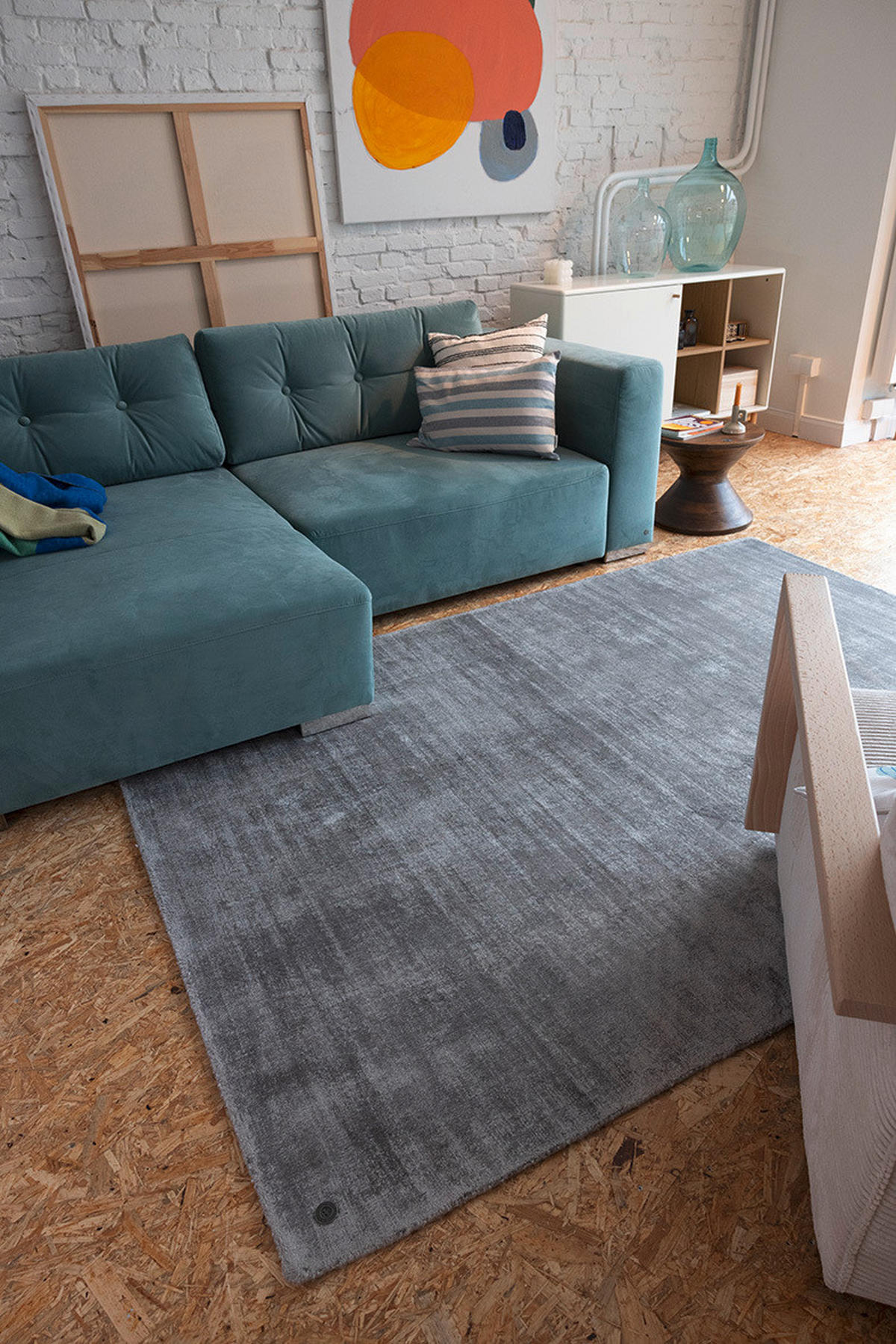 HANDWEBTEPPICH 85/155 cm Grau  - Grau, Basics, Textil (85/155cm) - Tom Tailor