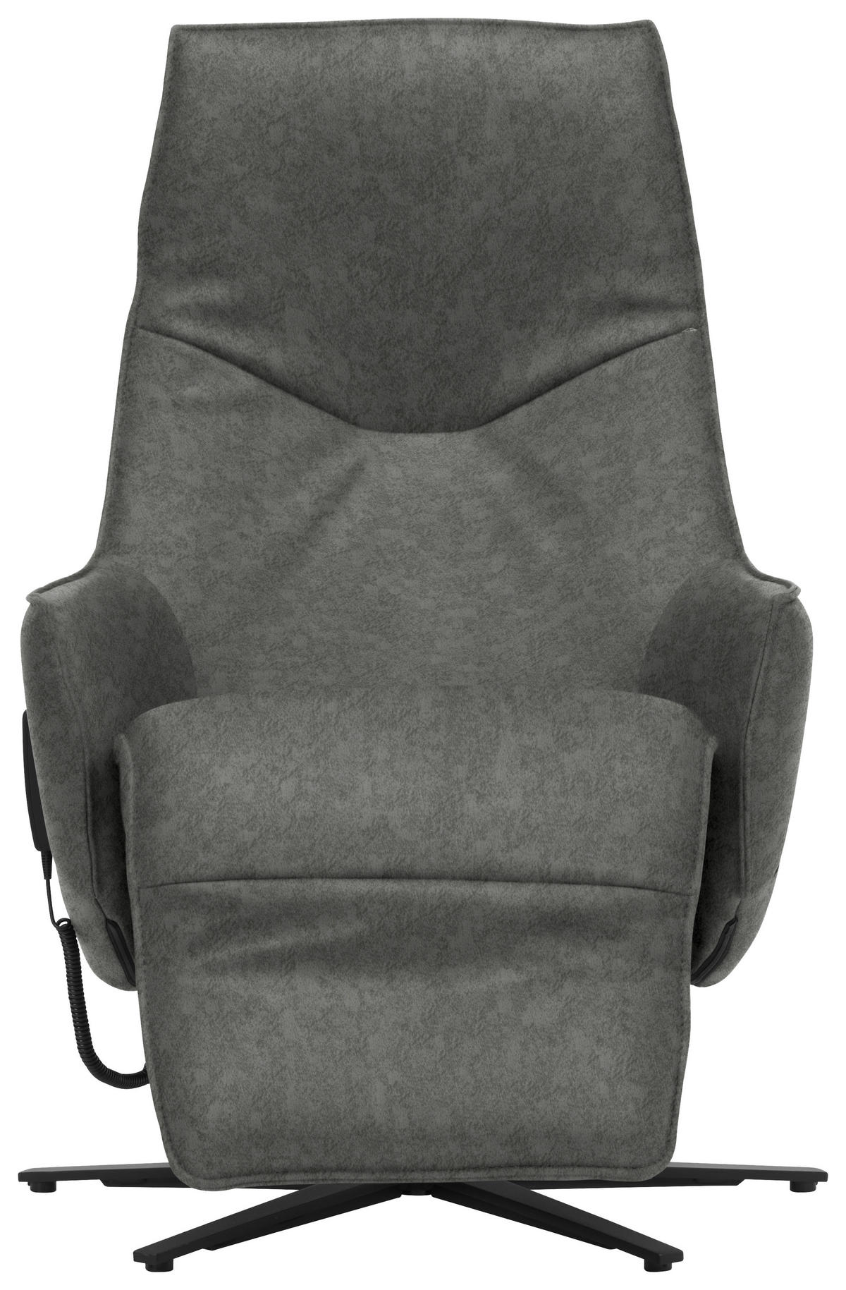 RELAXSESSEL in Leder Dunkelgrau  - Dunkelgrau/Anthrazit, Design, Leder/Metall (70/85/112cm) - Himolla Komfortklass
