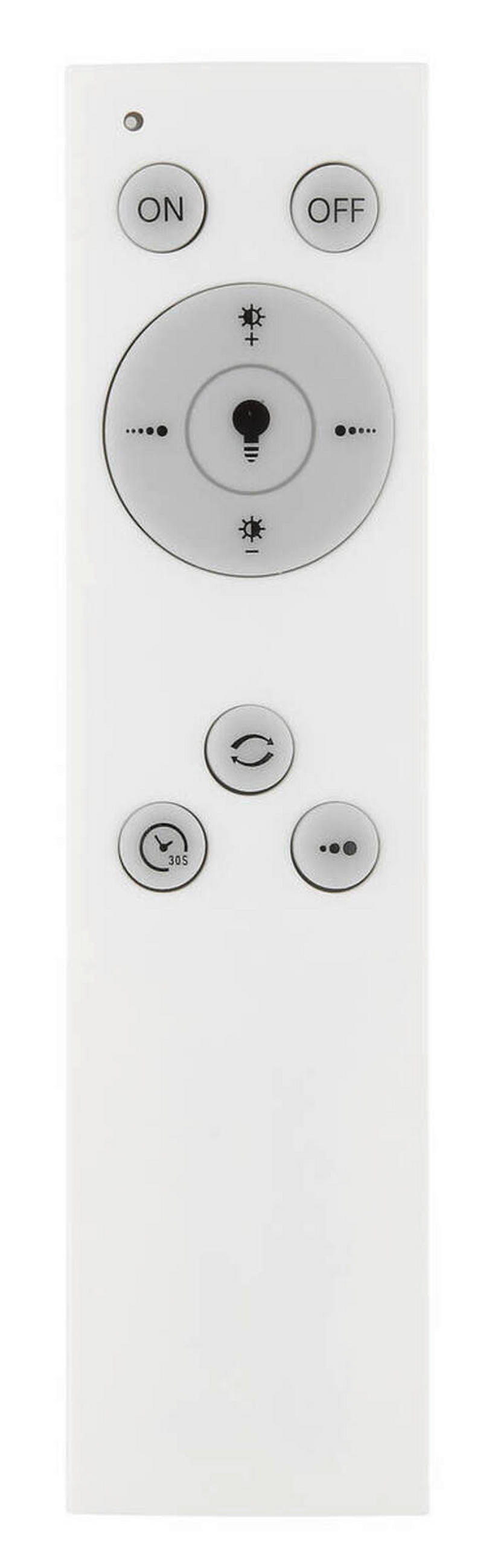 PLAFONIERĂ CU LED - alb/culoare crom, Basics, plastic (50/9.5cm)