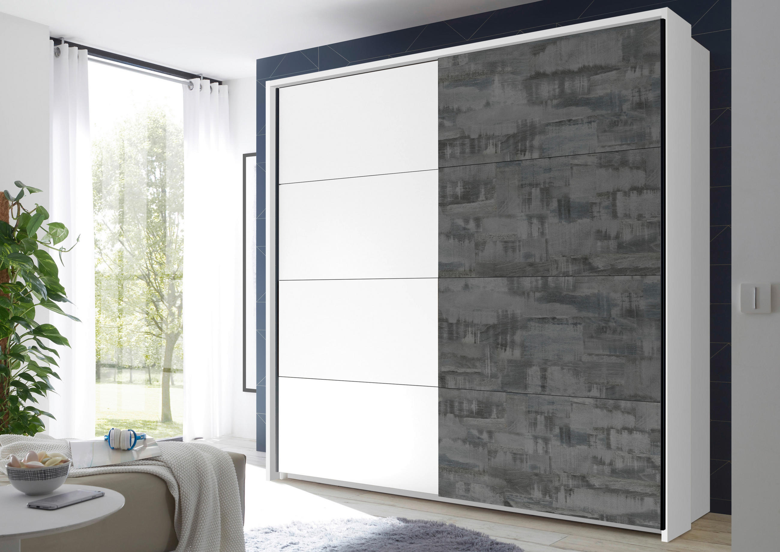RAMĂ PENTRU DULAP in alb  - alb, Modern, material pe bază de lemn (225/215,1/17cm) - Livetastic