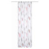 FERTIGVORHANG  transparent   140/175 cm  - Rot, KONVENTIONELL, Textil (140/175cm)