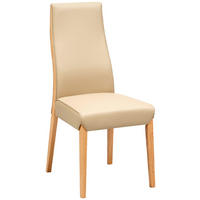 ŽIDLE,  - Konvenční, dřevo/kůže (47/104/61cm) - Livetastic
