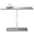 COUCHTISCH in Glas, Holzwerkstoff 90/60/44 cm  - Chromfarben, Design, Glas/Holzwerkstoff (90/60/44cm) - Venda