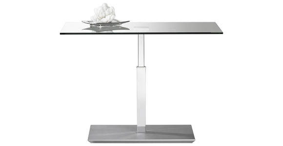 COUCHTISCH in Glas, Holzwerkstoff 90/60/44 cm - Chromfarben, Design, Glas/Holzwerkstoff (90/60/44cm) - Venda