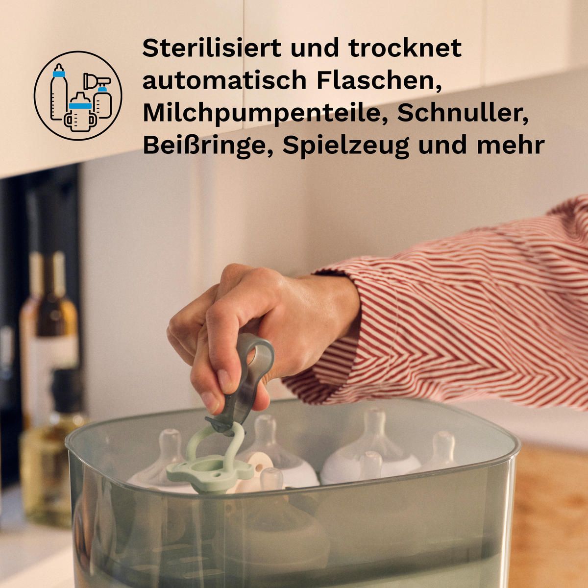 DAMPFSTERILISATOR Sterilizer Dryer Advanced  - Basics (30/36.5/22cm) - Baby Brezza