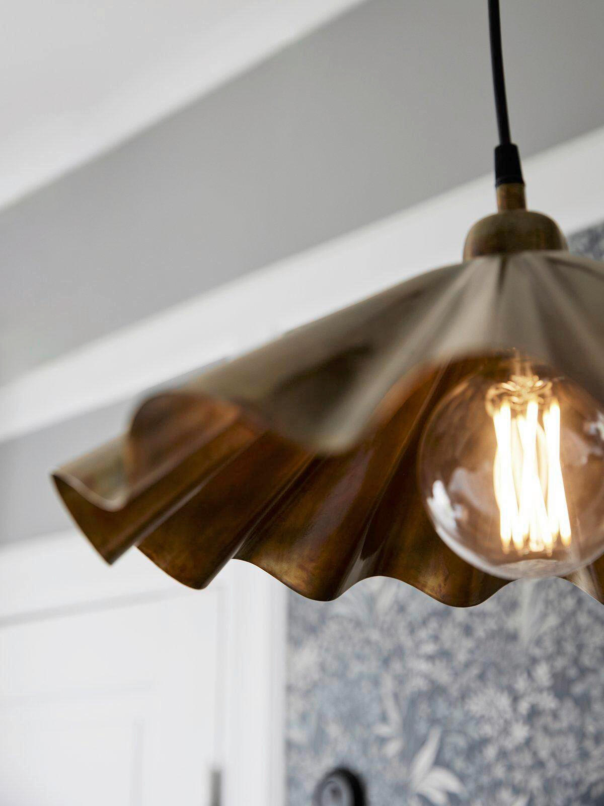 HÄNGELEUCHTE 34/43 cm  - Messingfarben, LIFESTYLE, Metall (34/43cm)