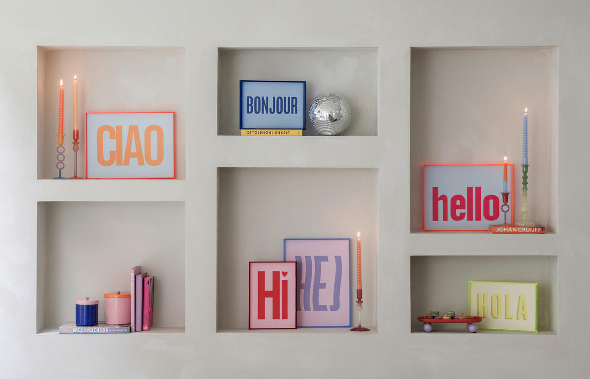 WANDDEKO Kunststoff  - Lila, Basics, Kunststoff (41/31/1cm) - Present Time