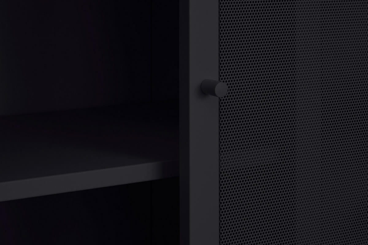 MEHRZWECKSCHRANK 90/18/40 cm  in Schwarz  - Schwarz, Basics, Metall (90/18/40cm) - Boxxx