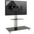 TV-RACK Schwarz, Silberfarben - Silberfarben/Schwarz, KONVENTIONELL, Glas/Metall (95/72/40cm) TV-RACK Schwarz, Silberfarben - Silberfarben/Schwarz, KONVENTIONELL, Glas/Metall (95/72/40cm)