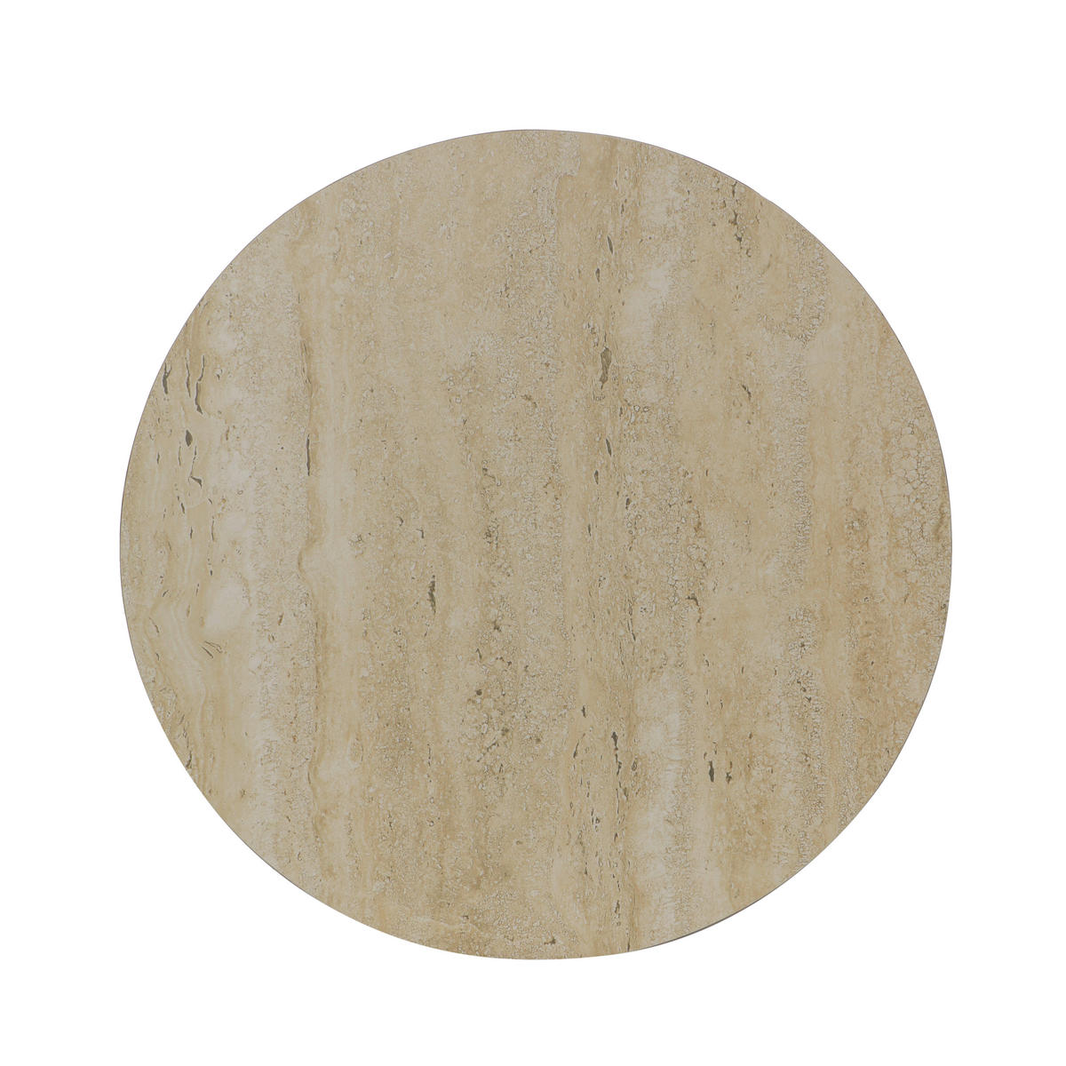 BEISTELLTISCH 40/40/53 cm Naturfarben, Taupe rund  - Taupe/Naturfarben, MODERN, Keramik/Metall (40/40/53cm) - Milino