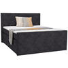 BOXSPRINGBETT 180/200 cm  in Schwarz  - Schwarz, KONVENTIONELL, Kunststoff/Textil (180/200cm) - Ti'me