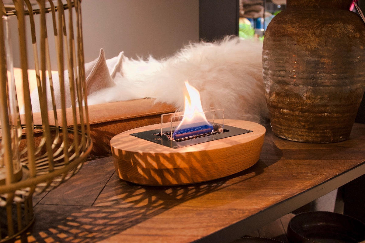 ASZTALI KANDALLÓ - fekete/áttetsző, Trend, Üveg/kerámia (3,5kg)