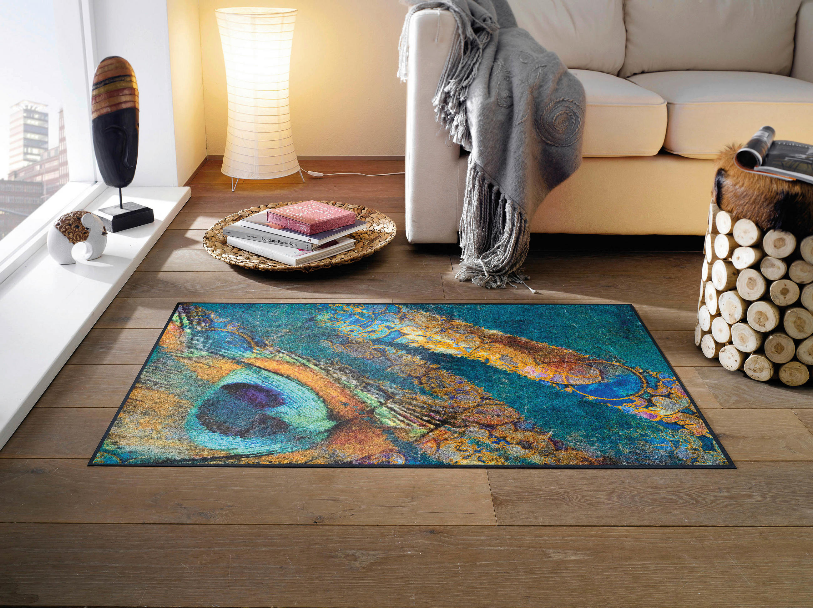 DVEŘNÍ ROHOŽKA, 75/120 cm, vícebarevná - vícebarevná, Trend, textil/plast (75/120cm) - Esposa