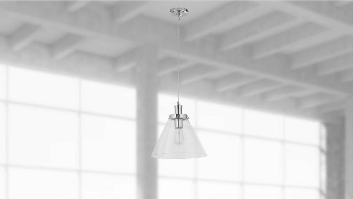 VISEČA SVETILKA   29/28/29 cm          60 W E27 - prozorno, Basics, kovina/steklo (29/28/29cm)