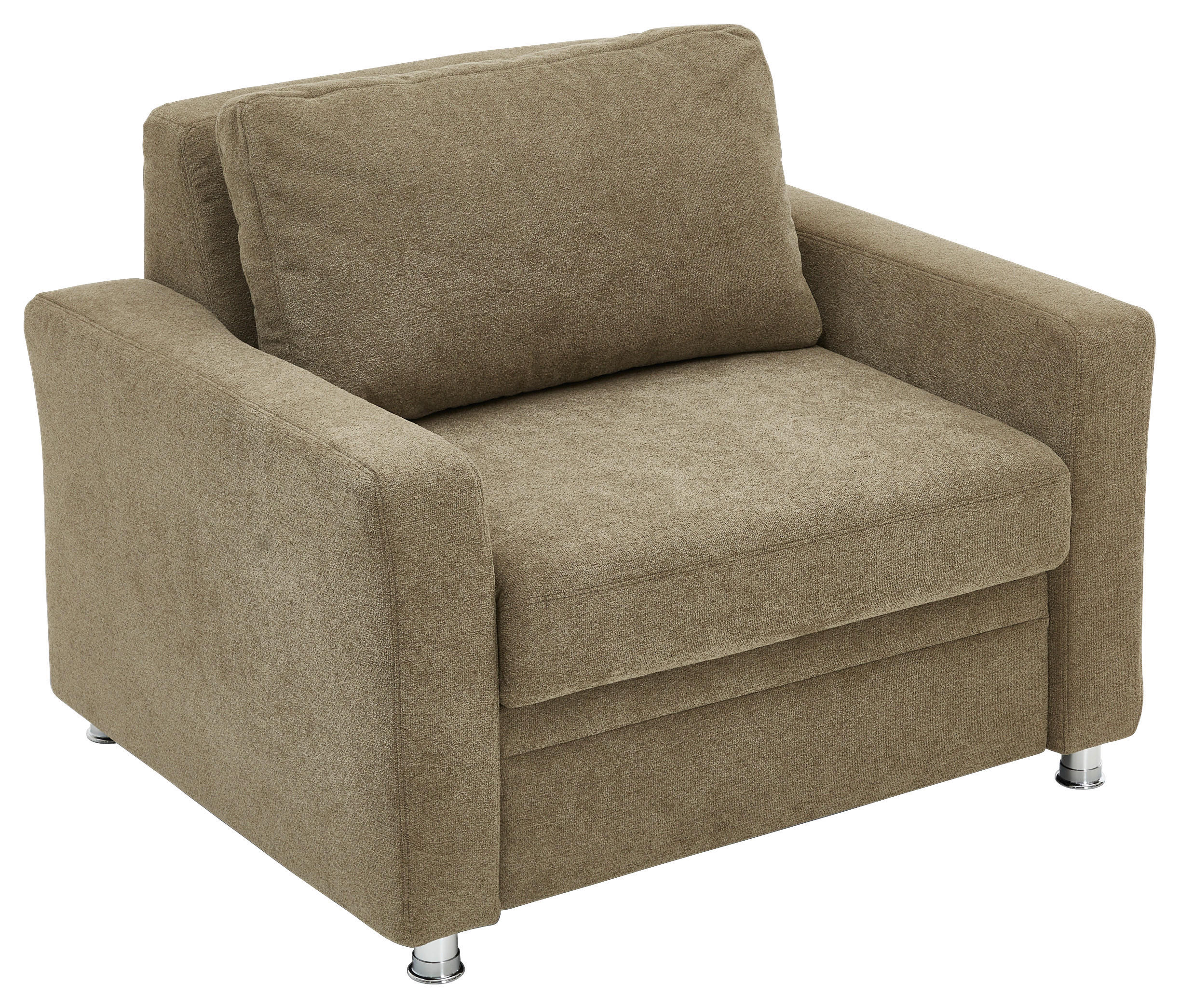 SCHLAFSESSEL Flachgewebe Dunkelgrün    - Dunkelgrün, KONVENTIONELL, Textil/Metall (116/90/100cm) - Beldomo Style