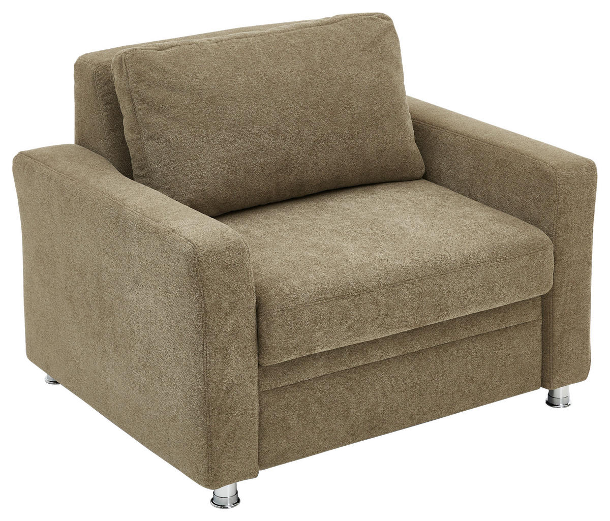 SCHLAFSESSEL Flachgewebe Dunkelgrün    - Dunkelgrün, KONVENTIONELL, Textil/Metall (116/90/100cm) - Beldomo Style