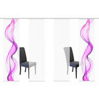 FLÄCHENVORHANG in Beere halbtransparent  - Beere, Design, Textil (4x60/245cm)