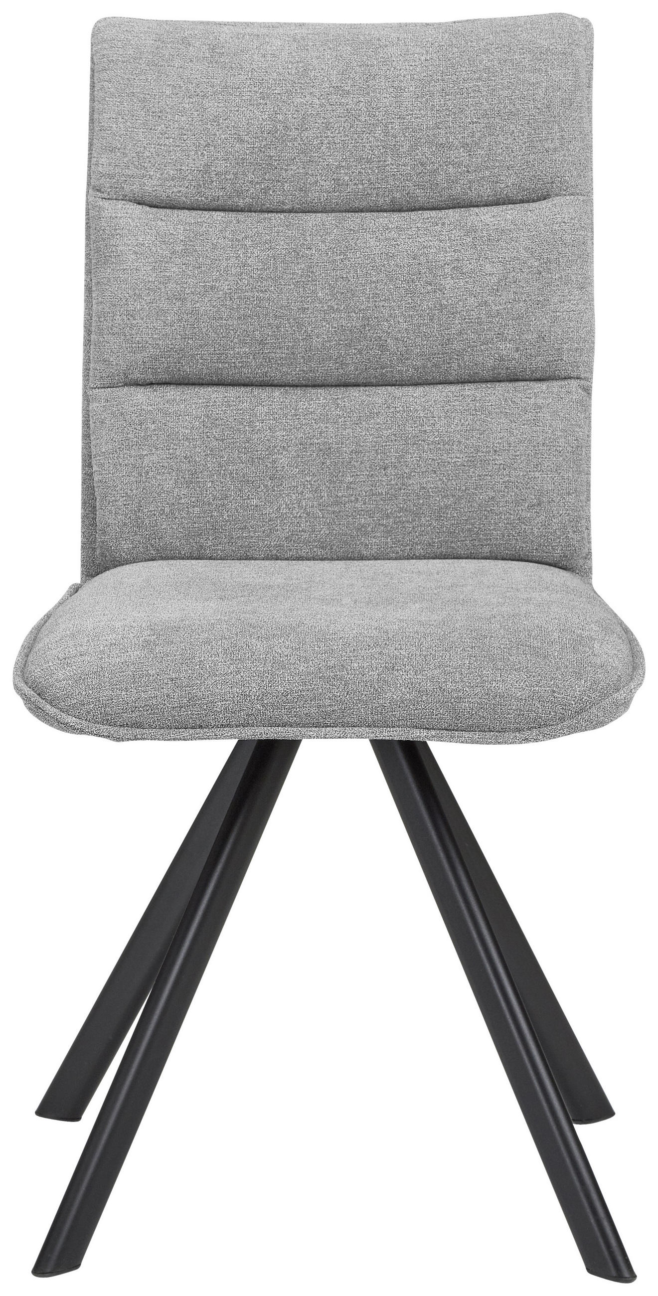 Thumbnail - Cantus Stuhl, Grau, Schwarz, Metall, Textil, Uni, A-Form, 47.5x92x59 cm, Stoffauswahl, Esszimmer, Stühle, Esszimmerstühl...