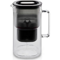 TISCHWASSERFILTER PURALIS Schwarz, Transparent  - Transparent/Schwarz, Basics, Glas/Kunststoff (21/10,5/26,3cm) - Gefu