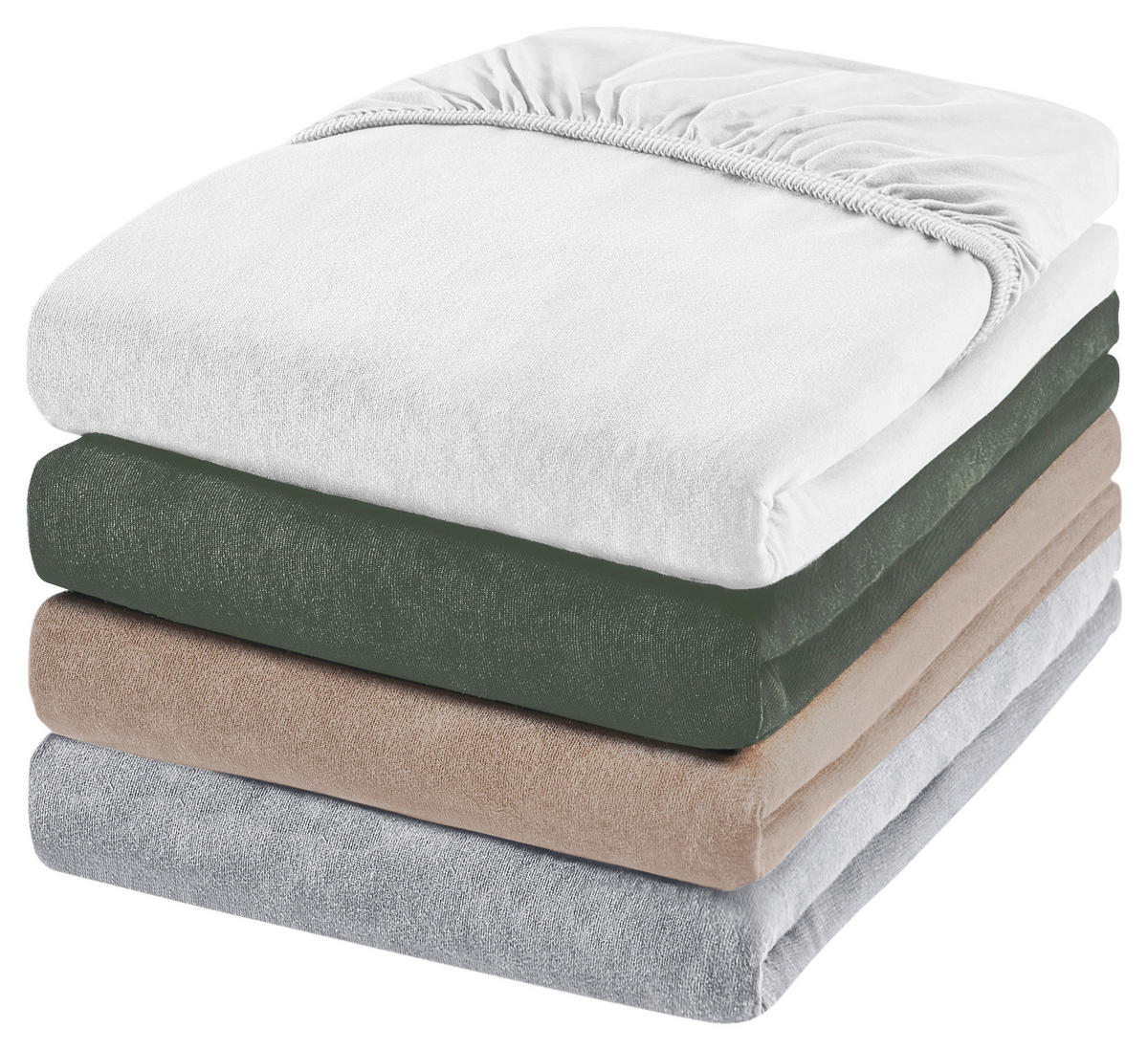 SPANNBETTTUCH Jersey  - Weiß, Textil (100/220/30cm) - Dieter Knoll