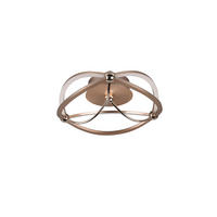 LED-DECKENLEUCHTE Charivari 41/14 cm   - Messingfarben, Design, Metall (41/14cm) - Trio Leuchten