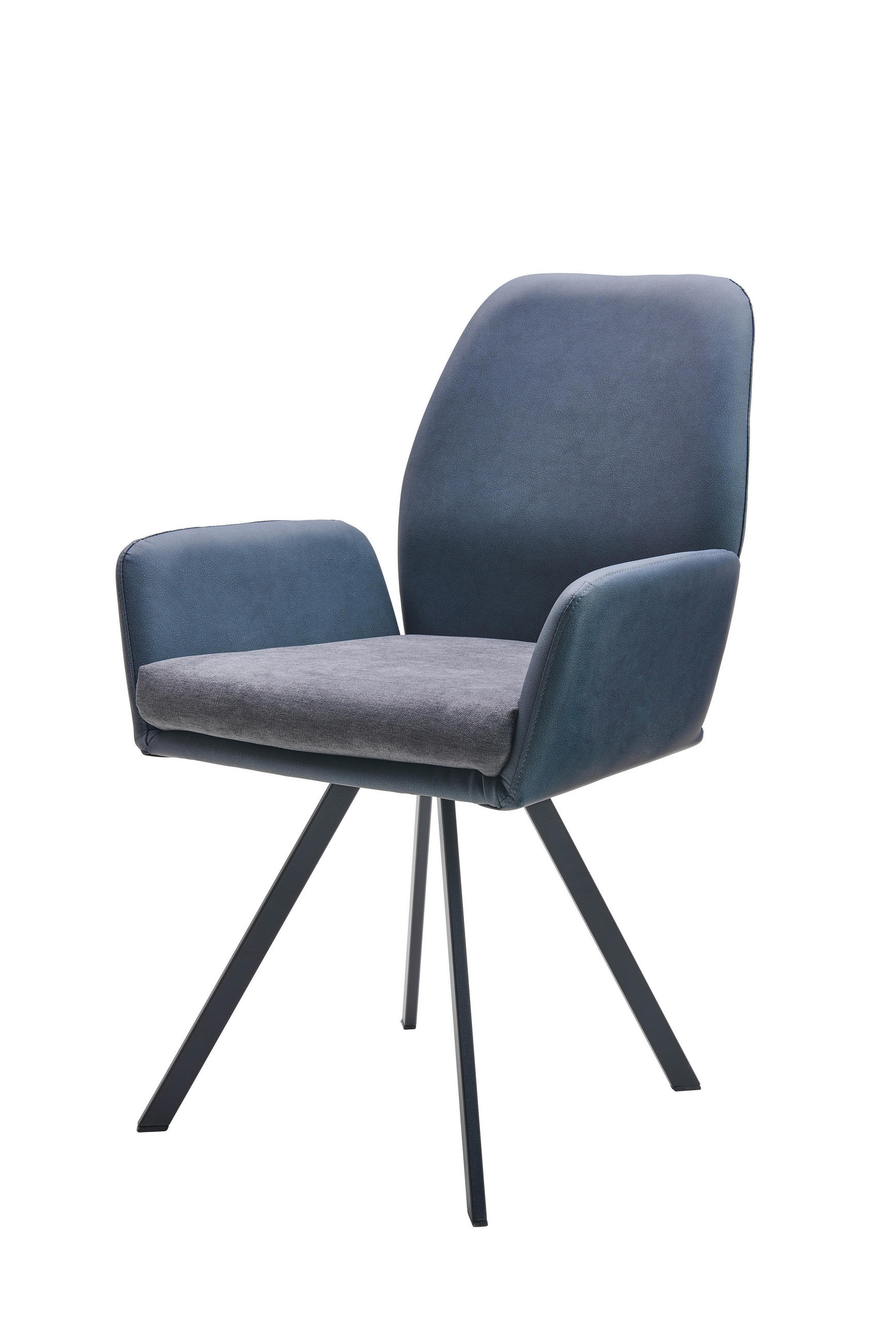 Armlehnstuhl Kakan Blau/grau Gepolstert