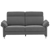 3-SITZER-SOFA in Flachgewebe Grau  - Alufarben/Grau, Modern, Textil/Metall (196/103/89cm) - Pure Home Comfort