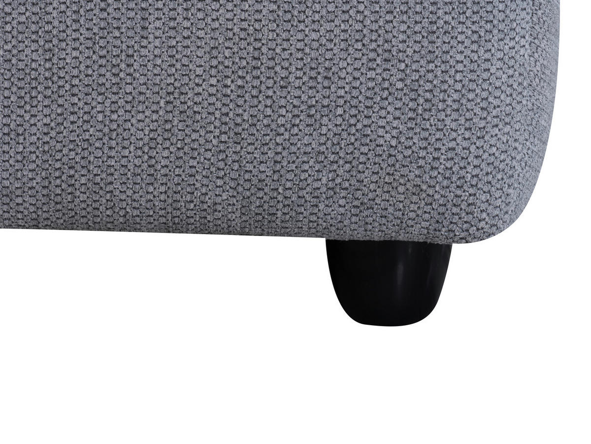 SCHLAFSOFA Webstoff Grau  - Schwarz/Grau, KONVENTIONELL, Kunststoff/Textil (191/90/100cm) - Livetastic