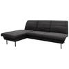 ECKSOFA Looks IX Anthrazit Webstoff  - Anthrazit/Schwarz, Design, Textil/Metall (168/214cm) - LOOKS by W.Joop
