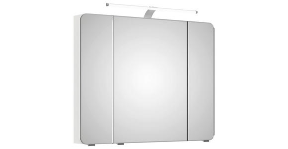 SPIEGELSCHRANK 90/72/17 cm  - Weiß, Basics, Glas/Holzwerkstoff (90/72/17cm) - Xora