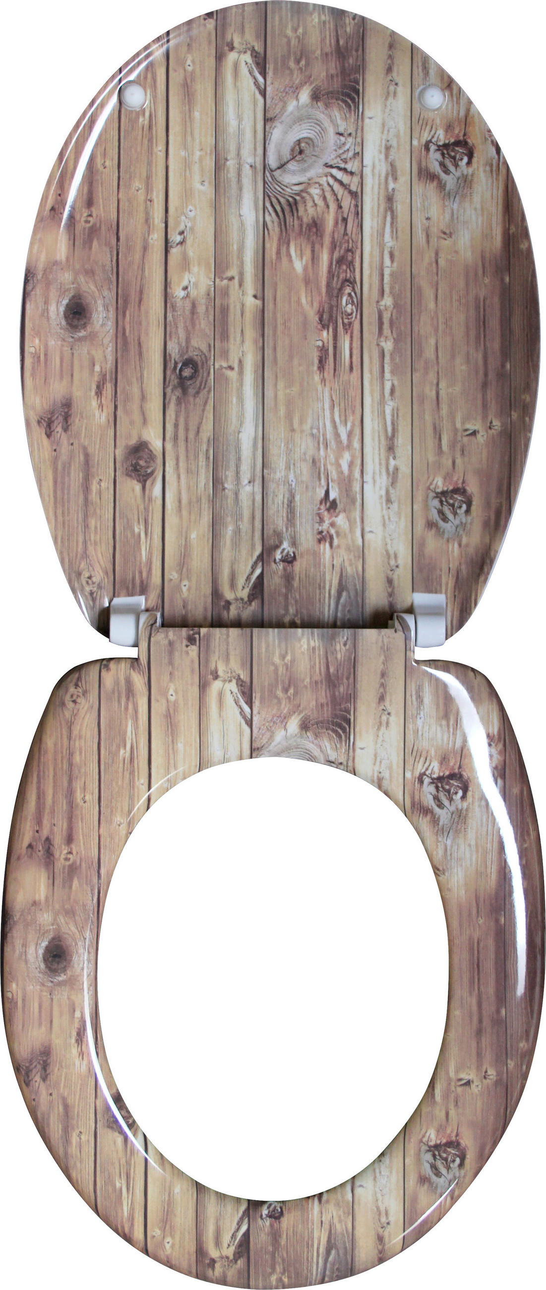 WC SEDADLO - svetlohnedá, Basics, plast (37,5/5,8/45cm) - Sadena