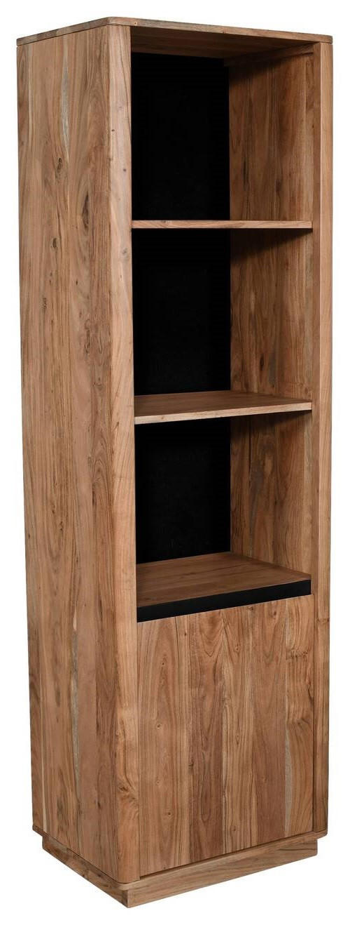 REGAL Akazie massiv Akaziefarben  - Naturfarben/Akaziefarben, Natur, Holz/Holzwerkstoff (55/190/40cm) - Carryhome