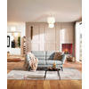 2-SITZER-SOFA Flachgewebe Hellgrau  - Hellgrau/Schwarz, Design, Textil/Metall (178-226/83-113/96-177cm) - Dieter Knoll