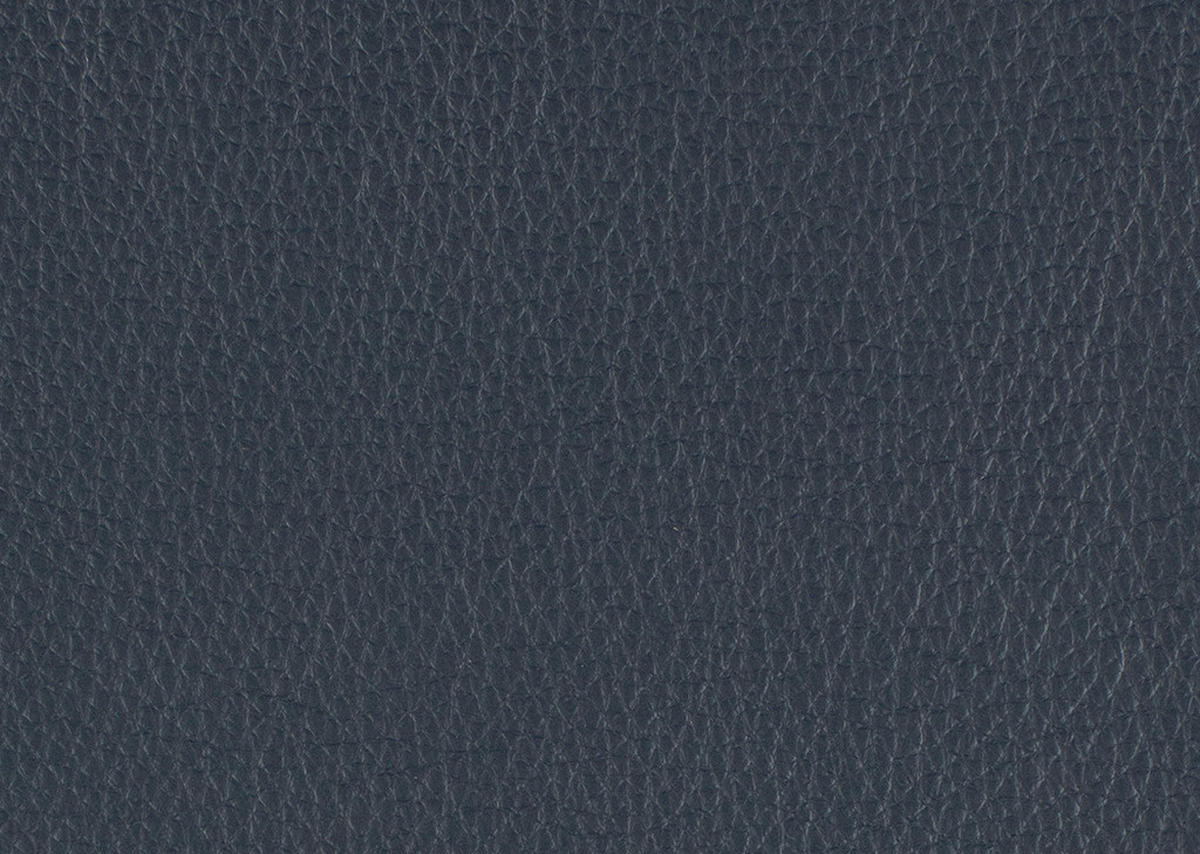ECKSOFA in Echtleder Dunkelblau  - Chromfarben/Dunkelblau, Design, Leder/Metall (176/291cm) - Valdera