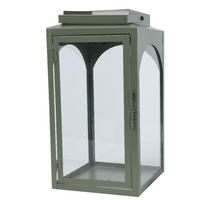 Felinar - verde, Lifestyle, sticlă/metal (18/35/18cm) - Ambia Home