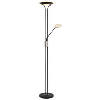 LED SVJETILJKA PODNA TAMIKA  - prozirno/boje kroma, Konvencionalno, staklo/metal (30/180cm) - Globo