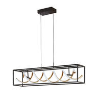 LED-HÄNGELEUCHTE 90/150 cm  - Schwarz, Design, Metall (90/150cm) - Fischer & Honsel