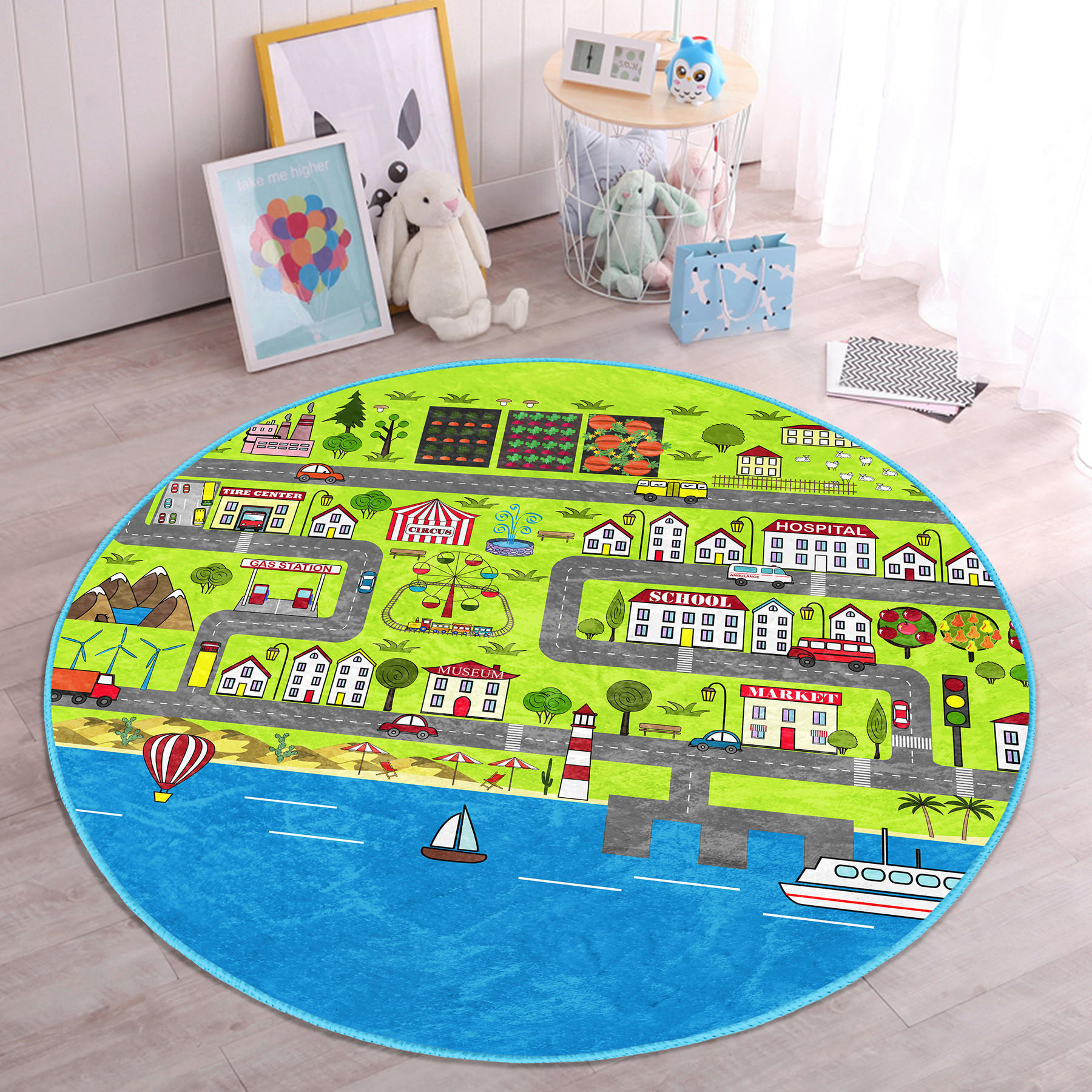 XXXLutz Kinderteppich Mehrfarbig 150x150 cm