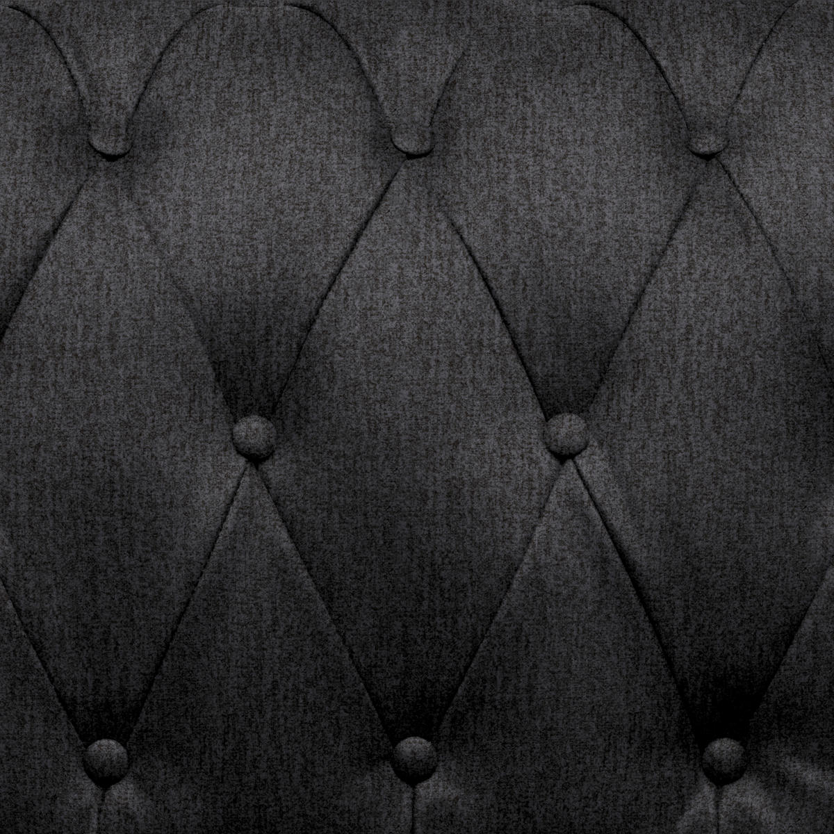 CHESTERFIELD-SOFA in Webstoff Dunkelgrau  - Wengefarben/Dunkelgrau, LIFESTYLE, Holz/Textil (206/76,5/96cm) - Landscape