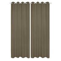 ÖSENSCHAL ATLANTIKA blickdicht   - Taupe, Basics, Textil (140cm)